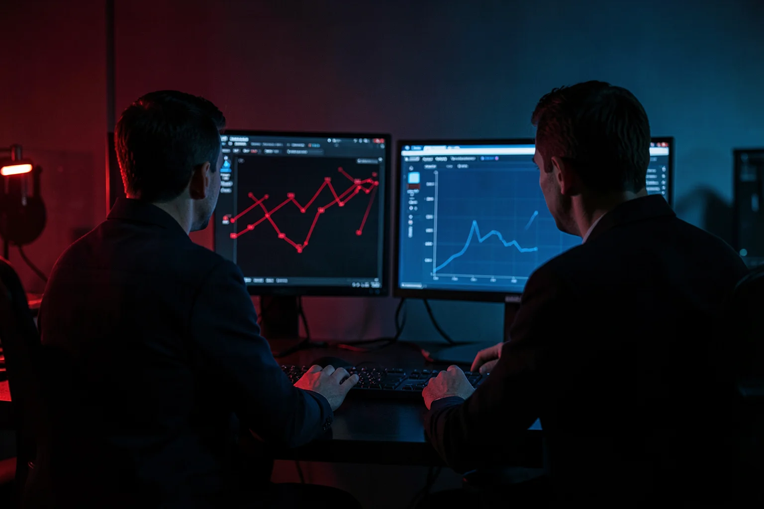 Two analysts comparing an exercise event with defensive observations.