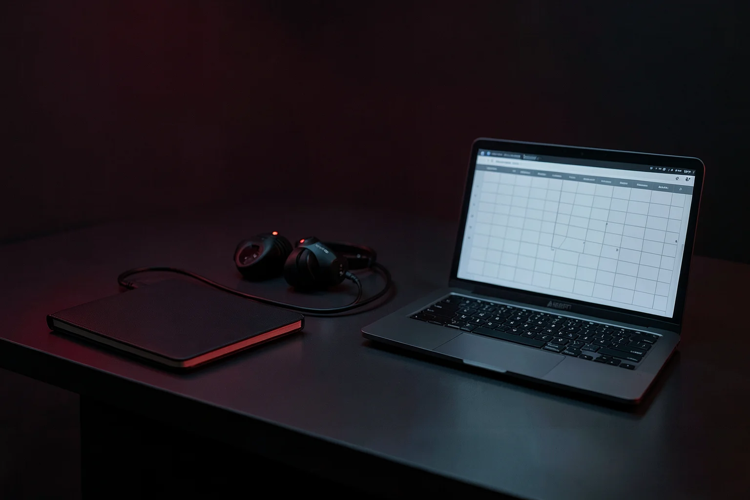 Prepared test devices and communication equipment before an exercise.